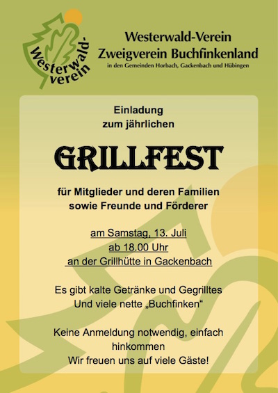 20190627 Grillfest Buchfinkenland