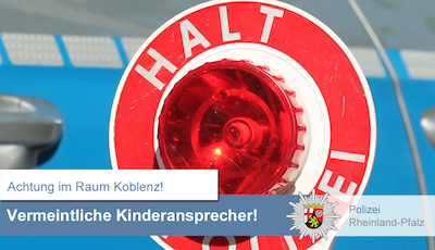 Symbol Polizei Kelle Kinderansprecher Koblenz