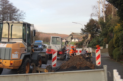 Symbol Verkehr Bauarbeiten Montabaur
