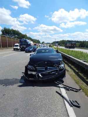 20180620 Verkehrsunfall A3 6Fahrzeuge