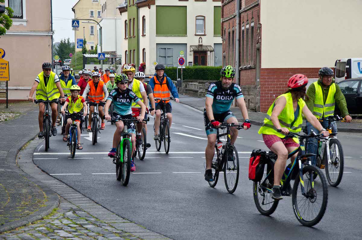 Verkehr Radfahrer Rennen