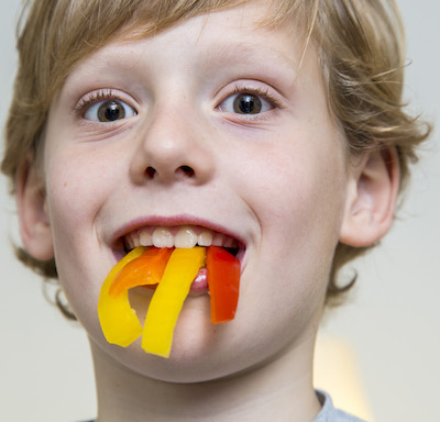 Symbol Kinder Junge Paprika