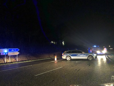 Symbol Unfall L307 Hilgert Nacht