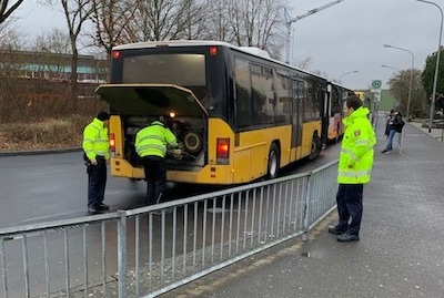 Symbol Verkehr Buskontrolle Herbst