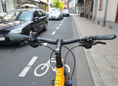 Symbol Verkehr Fahrrad Radweg