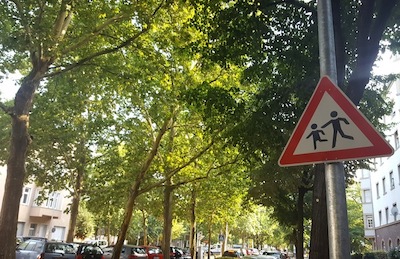 Symbol Verkehr Schulweg Schild