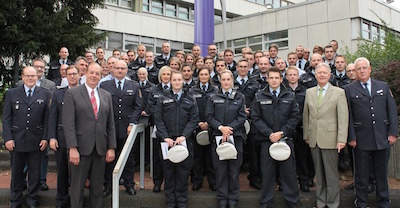 20161007 pol ppko koblenz polizeipraesident wolfgang fromm begruesst neue mitarbeiterinnern und mitarbeiter