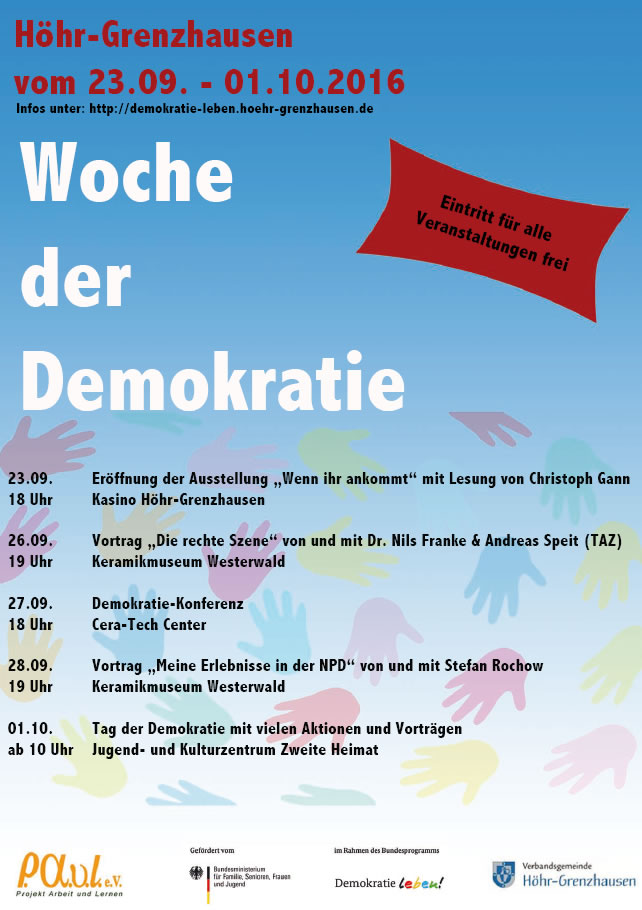 Woche der Demokratie in Höhr-Grenzhausen
